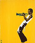 miles on yellow by Pop art